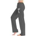 thumbnail image 2 of Ltctricy Lounge Pants for Women Plus Size Elastic Waist Drawstring Printed Casual Yoga Sweatpants Comfy Pajama Pants(Gray,Small), 2 of 5