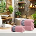 thumbnail image 4 of Cinvoph Hand Towels for Bathroom, Cotton Hand Towel for Bath, Face, Kitchen, Spa, Super Soft Absorbent, Machine Washable, Size 14" x 30", Pink, 4 of 4