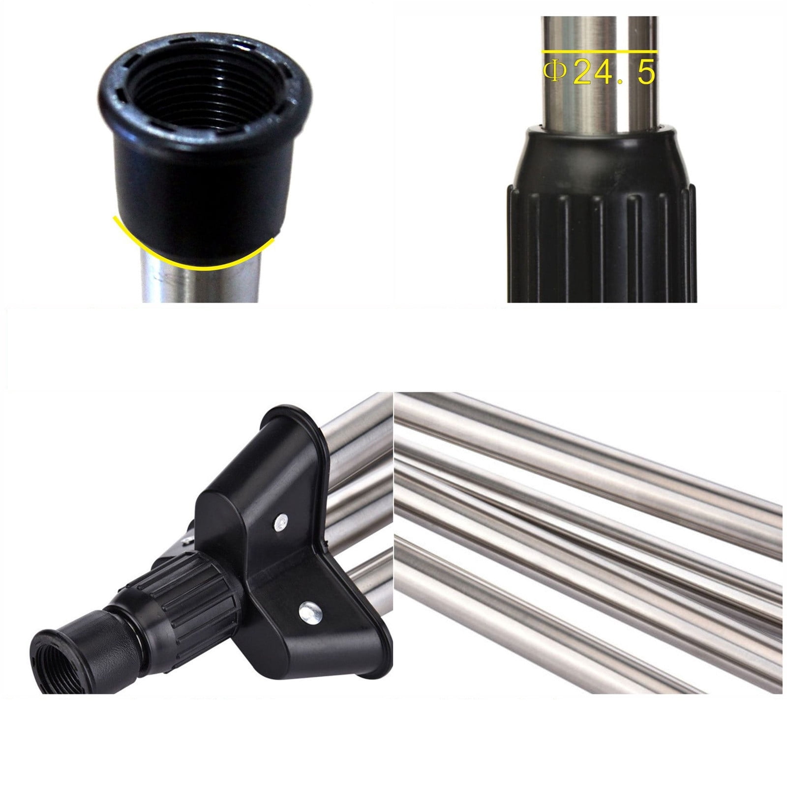 Rotating Tripod Sprinkler,360 Degree Automatic Rotating Irrigation Watering Sprinklers,Telescoping Tripod Sprinkler for Large Area,Yard,Garden,Househ