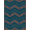 Navy Blue Green Orange, Pattern 12, variant on ODIKA 8'x10' Washable Area Rug Durable, Non-Slip Abstract Boho Distressed Layered Motif Round Tone Wave Landscape Refined for Living Room, Under Sectional, Family