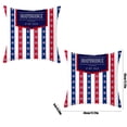 thumbnail image 3 of Boovnll 4th of July Pillow Covers 18x18 Set of 2 - Red White Blue Stars Stripe Throw Pillow Covers, Linen Patriotic Pillow Covers for Memorial Day Home Sofa Couch Decor, 4th of July Decorations, 3 of 6