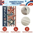thumbnail image 6 of Memorial Day 4th of July House Flag 28 x 40 Inch Double Sided Burlap USA Patriotic Stars Independence Day Large Yard Flag Summer Holiday Farmhouse Seasonal Outdoor Outside Decoration, 6 of 6