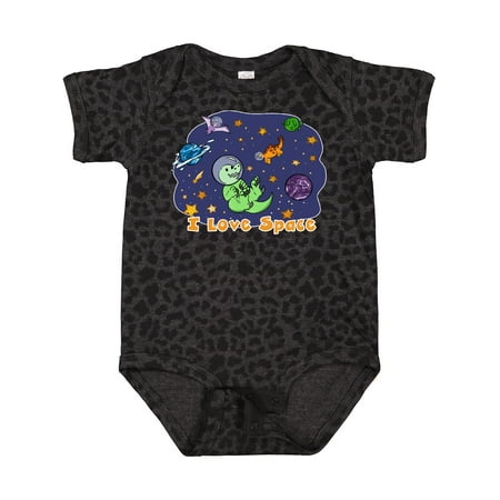 

Inktastic I Love Space Cute Dinos and Planets Gift Baby Boy or Baby Girl Bodysuit