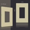 thumbnail image 3 of ENERLITES Screwless Decorator Wall Plate Child Safe Outlet Cover, Size 1-Gang 4.68" H x 2.93" L, Unbreakable Polycarbonate Thermoplastic, SI8831-I, Glossy, Ivory, 3 of 5