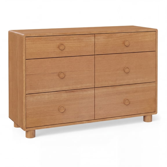 Mainstays Kids 6 Drawer Dresser, Warm Walnut