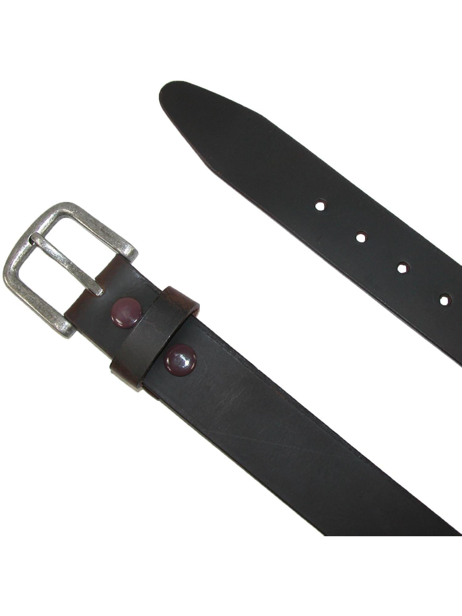 TOUGERJOY Men's Belt Big & Tall 56-80 Genuine Leather Belt Reinforced Strap Casual Work Jean Extra Long Belts