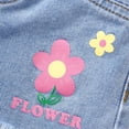 thumbnail image 7 of Whouriu Girls Summer Jean Shorts Flower Print Soft Lightweight Casual Shorts, Sizes 5-14, 7 of 7