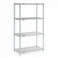 thumbnail image 4 of Nexel Silver 24 x 24 x 74" Nexelate Wire Shelving, 4 of 4