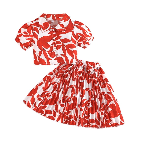Akiihool Girls Beach Outfits Girls’ Clothing Sets Sleeveless Bow Crop Top Wide Leg Linen Pants 2026 Summer Outfits Cute Kids Clothes (Red,7 Years)