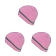 thumbnail image 3 of crativent Skull Caps for Men Reflective Liner Winter Beanie Thermal Multifunction Windproof Coldness for Protection Cycling Skiing Pink 3Set, 3 of 6