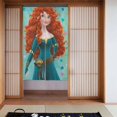 thumbnail image 2 of Cortina de puerta Merida para entrada, cortina opaca con estampado de patrón, cortina divisoria para habitación, tapiz para decoración del hogar, 34" de ancho x 56" de largo, 2 of 7