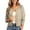 A86 Khaki, variant on FASHOFT Cardigan For Women Chunky Knit Cardigan Polka Dot Print Long Sleeve Button Fall Spring Sweater Casual Outerwear Chunky Cardigan Black L