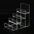 thumbnail image 3 of AMERTEER Transparent Acrylic Wallet Display Stand Holder Handbag Purse Display Stand for Retail/Shop   5 Tiers, 3 of 9