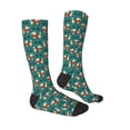 thumbnail image 3 of Balery Cartoon Poodle Dog Printed Novelty Socks Men's Women's Crew Socks Sports Socks Knee High Socks Cotton Socks Quirky and Cool Socks, 3 of 9
