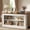 White & Brown, variant on 63 Inch Console Table For Entryway, Farmhouse Sofa Table Behind Couch, Narrow Long Entry Table With Shelves For Living Room, Brown