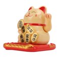 thumbnail image 1 of Lucky Cat Maneki Neko Chinese Cat Waving Arm Lucky Cat Statue Chinese Cat Lucky Cat Solar Powered Mini Size Bring In Wealth And Treasure Cute Smile Durable Maneki Neko For Car, 1 of 8