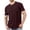 Wine, variant on Eltusu Men's T-Shirts, Cotton Basic Short Sleeve Crew Neck Tee with Pockets Navy Size 3XL