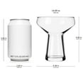 thumbnail image 5 of Libbey Stemless Margarita Glasses Set of 4, Classic, Lightweight Mixed Cocktail Glasses Set, Large Margarita Glass Set for Cinco de Mayo, Parties, 5 of 6