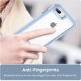 thumbnail image 3 of Case for iPhone 7 Plus 8 Plus Case Slim Dropproof [Defend from Drop/Scratch/Slip/Fingerprint] Clear Acrylic Hard Back Soft TPU Bumper Hybrid Phone Cover for iPhone 7 Plus 8 Plus-Blue, 3 of 16
