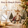 thumbnail image 4 of Christmas Pearl Diamond Art Suncatcher 12in DIY Nativity Craft Kit, Holy Family Acrylic Wall Hanging with Pearls Rhinestones for Window, 4 of 7