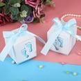 thumbnail image 6 of Dekaim Caja de Dulces, 50Pcs Cute Baby Footprint Paper Candy Box Boda Caja de Dulces(Azul), 6 of 8