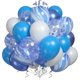 thumbnail image 1 of Blue & White Balloons, 30 pcs, Party Decoration, 1 of 4