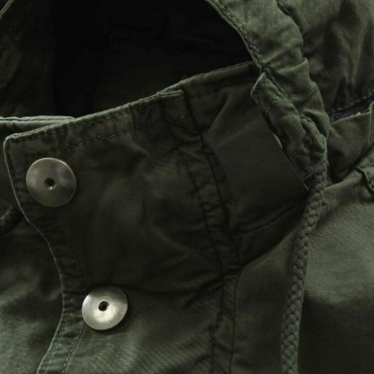 JUUYY Men's Spring Winter Military Full-Zip Removable Hooded JUUYY Men's Spring Winter Military Full-Zip Removable Hooded