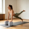 thumbnail image 4 of High Density Dual Color EVA Yoga Block, Wear Resistant Non-slip Foam Auxiliary Brick, Fitness Helper for Dancing Leg Stretching Body Shaping Home Sports Daily Training Use, Grey, 4 of 5