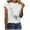 White, variant on Ichuanyi Womens Tops, Summer Women's Fashion Casual Printing O-Neck Loose Short Sleeve T-shirt Pullover Tops