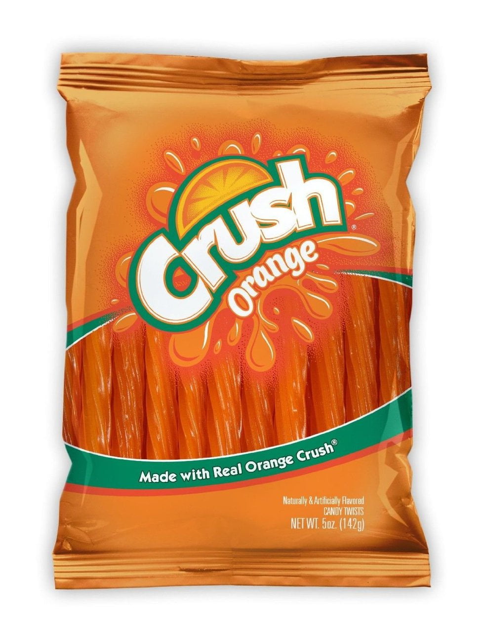 12 PACKS Crush Orange Licorice Twists 5"