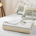 thumbnail image 4 of Erosebridal Cartoon Vintage Shop Bed Spread Queen,Bunny Plant Store Queen Coverlet Set For Girls,3pcs, 4 of 7