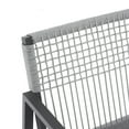thumbnail image 6 of GDF Studio Modern Aluminum Dining Set, 1 Faux Wood Table & 6 Rope-Woven Chairs, 6 of 12