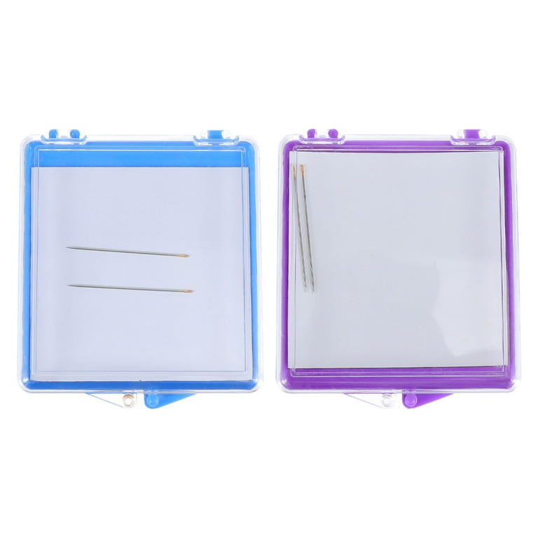 2pcs Square Shape Sewing Needle Storage Boxes with Magnet Sewing Tools  Sewing Supplies 