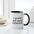 thumbnail image 4 of CafePress - Puns Intended Mug - 11 oz Ceramic Mug - Novelty Coffee Tea Cup, 4 of 4