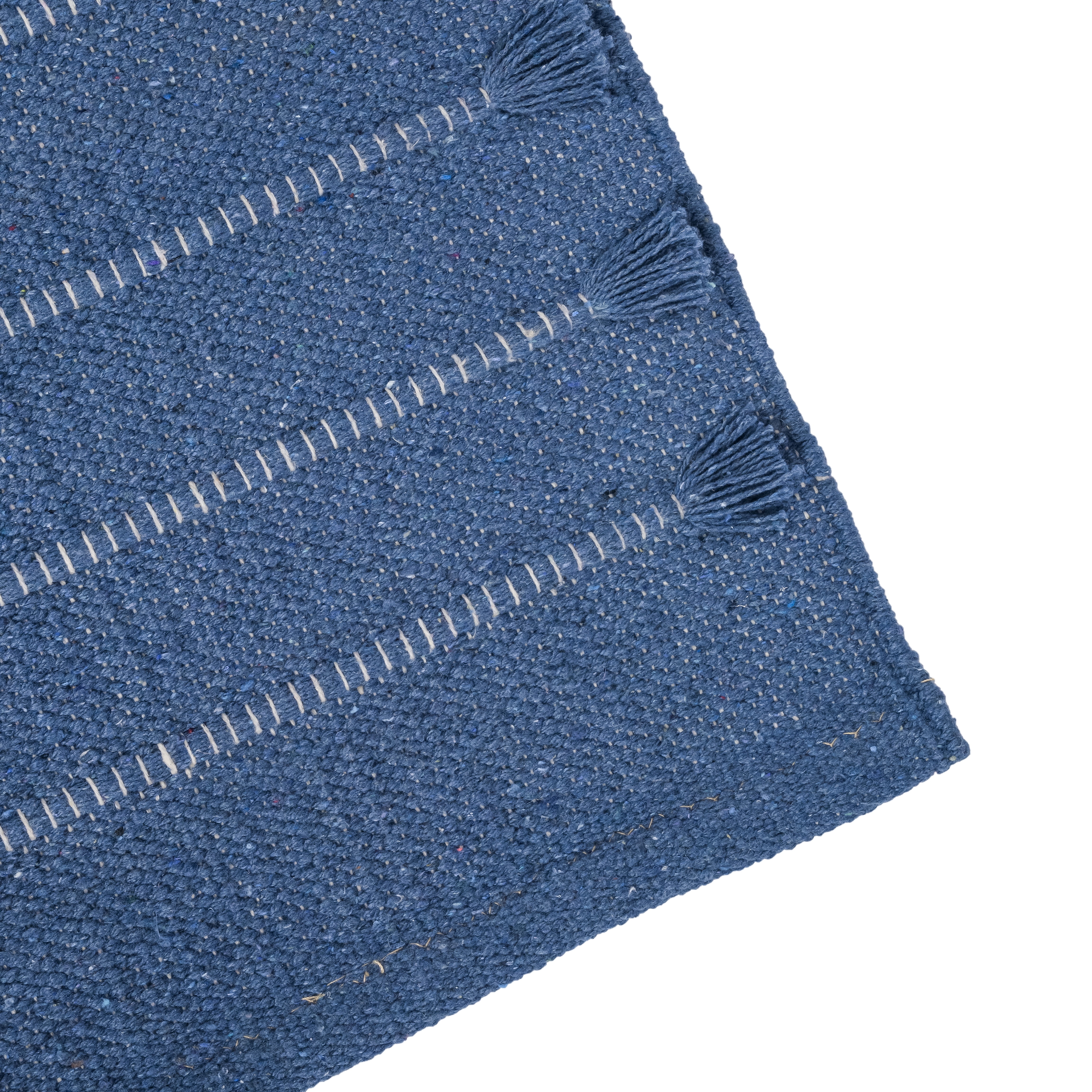 Sivi Herbal Organic Cotton Yoga Mat - Eco-Friendly Hand-Woven Non-Slip Rug - Thick & Comfortable (24”x72”x5mm) for Home Fitness & Yoga