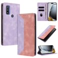 thumbnail image 1 of Phone Case for Motorola Moto G Pure FOXDOCK Premium Leather,Creative Dual-Color Cover with Card Slot,Shockproof, 1 of 7