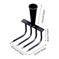 thumbnail image 3 of Steel Garden Rake Detachable Gardening Hand Weeder Puller For Yard And Garden Farm Uprooting, 3 of 4