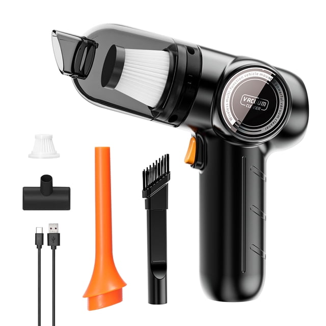 Aspiradora inalámbrica para coche de 120 W de alta potencia, soplable y sin cables.