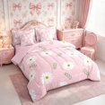 thumbnail image 2 of Manfei Flowers Daisy 7-Piece Twin Bedding,Spring Garden Bedding Comforter Set,Reversible, 2 of 6