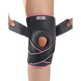 thumbnail image 1 of Rodillera ajustable ABYON para hombre y mujer: Máximo soporte con estabilizadores laterales dobles y correas de compresión cruzadas para desgarro de menisco, ligamento cruzado anterior (LCA), ligament, 1 of 5