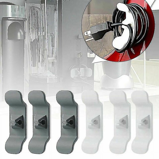 Paquete de 4 soportes para cables enrolladores para electrodomésticos de cocina, organizador de cables, envoltura de cables Tk