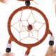 thumbnail image 5 of Red Circular plumas con amarillas hechas para coche, cama para , decoración para colgar en , decoración Yotijar Ornamento colgante, 5 of 7