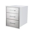 thumbnail image 1 of 30x10 Inch Stainless Steel BBQ Drawer,Flush Mount Built-In Drawer Cabinet for Outdoor Kitchen Island & BBQ Islands, 1 of 7