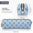 thumbnail image 3 of Fotbe Terrier Estuche para Lápices de Cuero con Estampado, Estuche con Cremallera Resistente, Organizador Compacto y Elegante para Papelería, 3 of 7