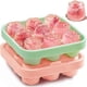 thumbnail image 1 of Rose Shaped Silicone Ice Cube Tray for Freezer, New Drink Tray for Chilled Cocktails, Juice, Green and Pink 12.4*12.4*3.7 cm, 1 of 5