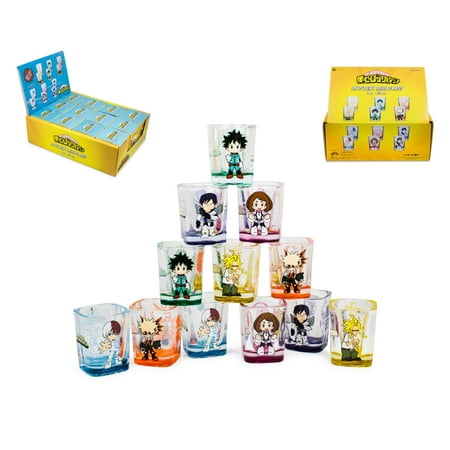 

My Hero Academia 2-Ounce Square Shot Glass Blind Pack | One Random