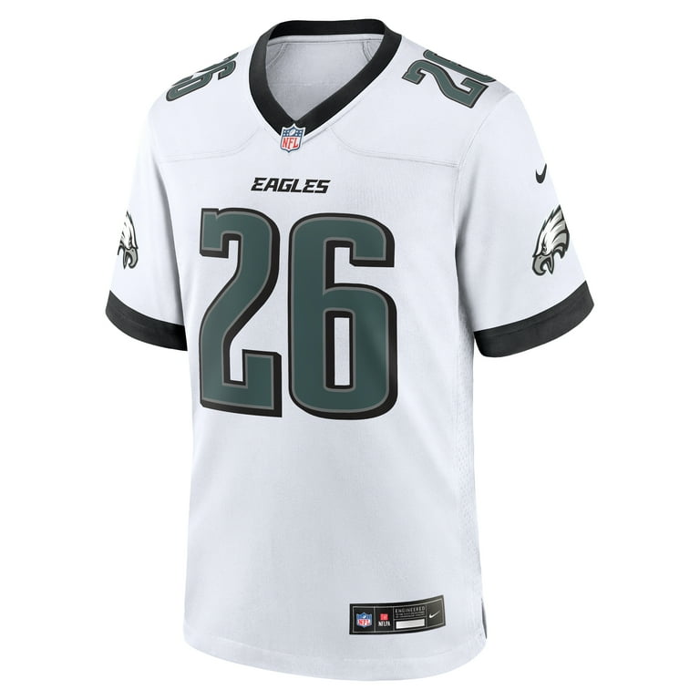 Men's Nike Saquon Barkley White Philadelphia Eagles Game Jersey