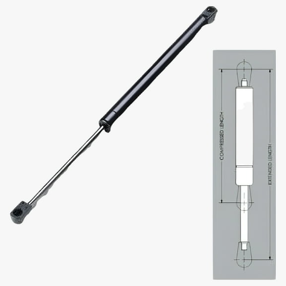 SUSPA® C16-08941 16" Gas Prop/Strut 28 lbs - Set of Two