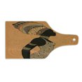 thumbnail image 2 of African Cutting Board, Indigenous People of Theme Local Woman in Traditional Turban and Dress, Decorative Tempered Glass Cutting and Serving Board, Wine Bottle Shape, Multicolor, by Ambesonne, 2 of 5