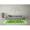thumbnail image 3 of Ahgly Company Indoor Round Abstract Green Modern Area Rugs, 5' Round, 3 of 4